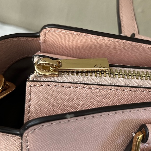 Tory Burch Emerson Pink Quartz Saffiano Leather Tote Bag Gold Hardware - Picture 14 of 17